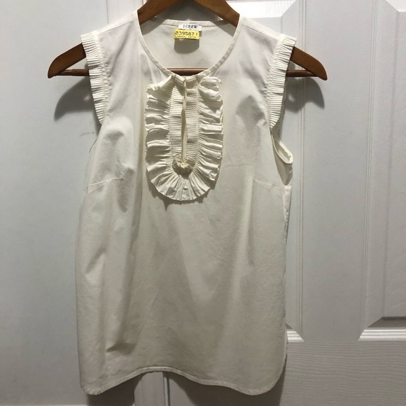 J. Crew Cream Blouse - Picture 1 of 3
